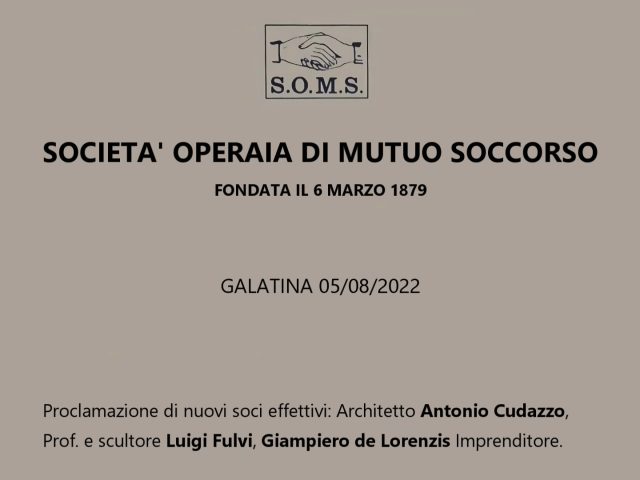 Società Operaia Galatina – 05/08/2022