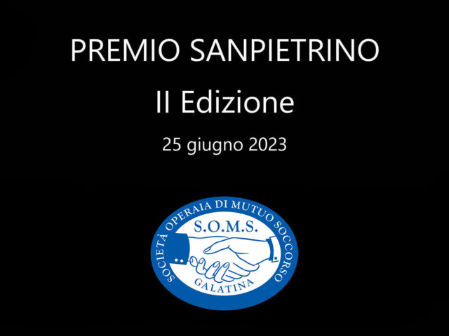 Premio SANPIETRINO 2023 – Società Operaia Galatina