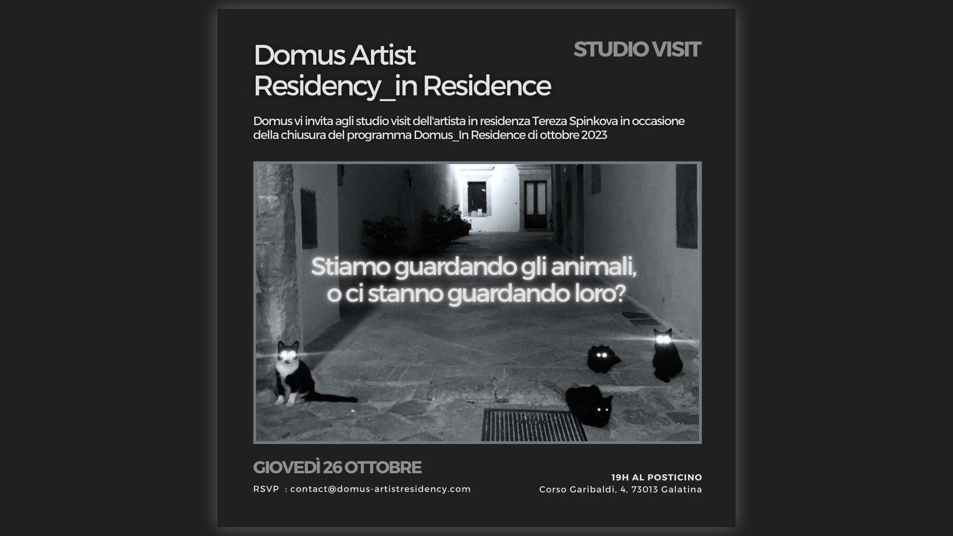 Domus Artist Residency_in Residence 26-10-2023