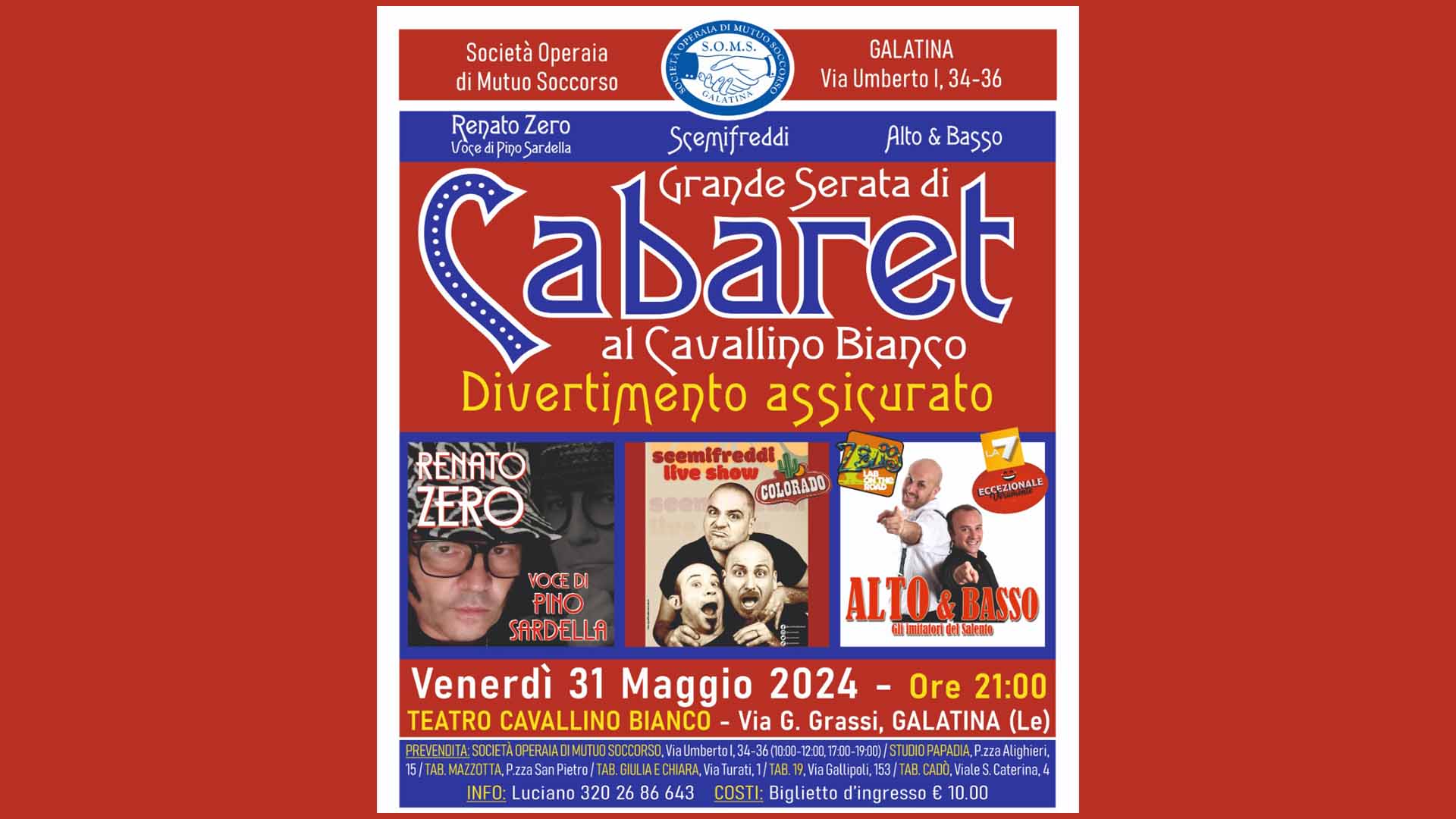 Cabaret Cavallino Biano 31-05-2024